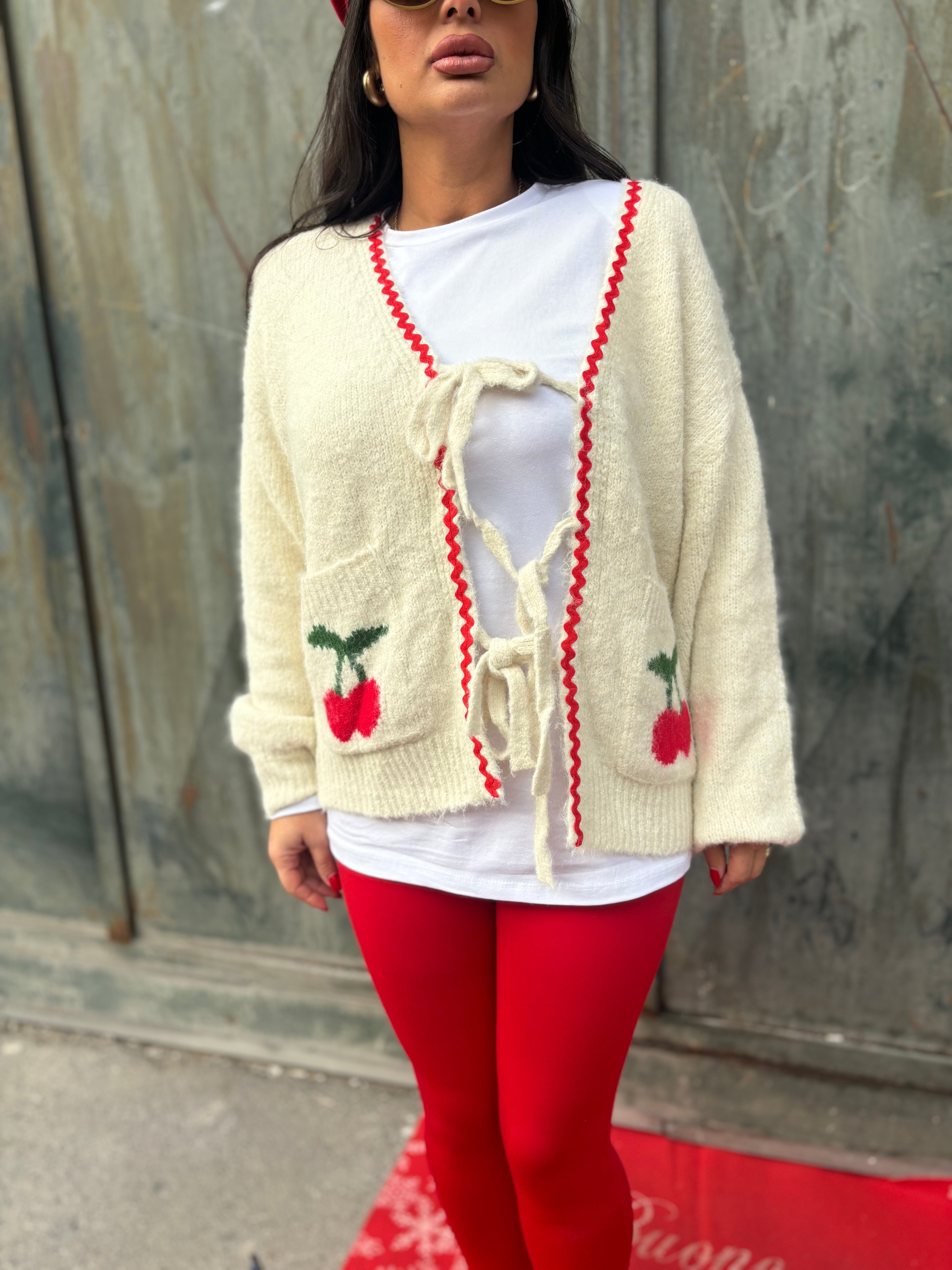 Maglioncino ciliegia