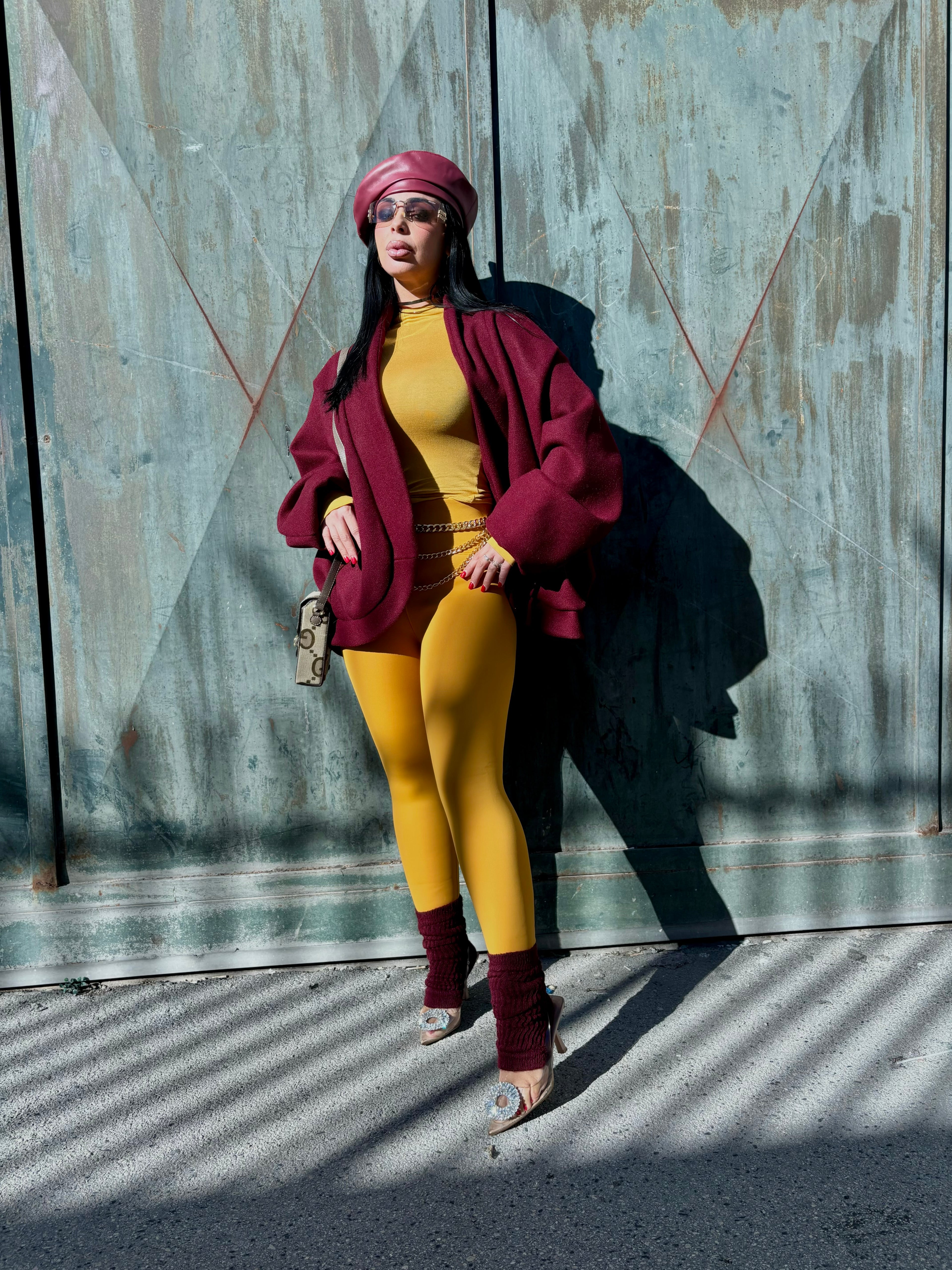 Leghins pelliccia interna